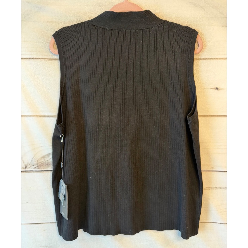 Cyrus Womens Black Sleeveless Button Front Cardigan Sweater Vest C852412TJ L - Picture 6 of 6